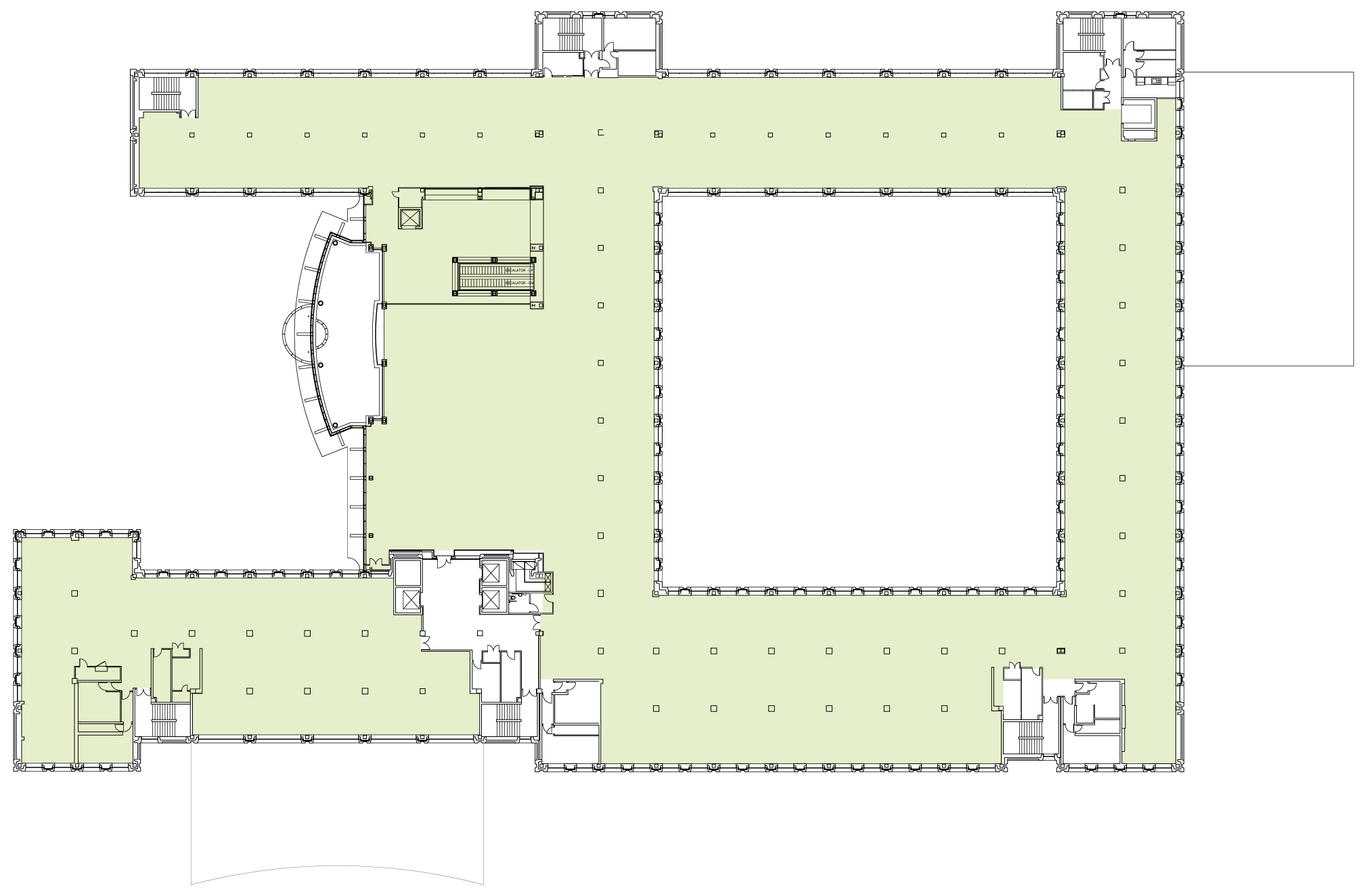 First Floor - 46,590 sq ft (432 people)